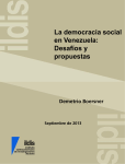 La democracia social en Venezuela: Desafíos y propuestas