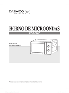 horno de microondas - Daewoo Electronics