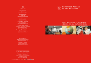 EspEcializaci&oacute;n En Econom&iacute;a y nEgocios con asia dEl