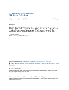 High-Impact Women Entrepreneurs in Argentina: A study analysed