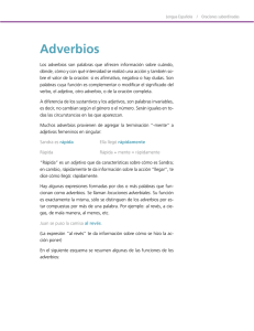 Adverbios - Objetos UNAM