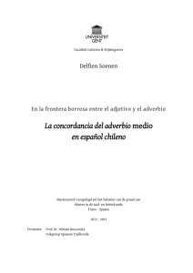 La concordancia del adverbio medio en español chileno