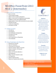 MS Office PowerPoint 2013 Nivel 2 (Intermedio)