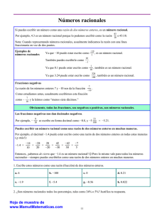 Números racionales - Mamut matemáticas