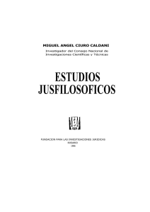Estudios Jusfilosóficos - Centro de Investigaciones de Filosofía