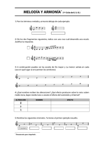 melodía y armonía - Aprendemusica.es