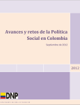 Avances y retos de la Política Social en Colombia
