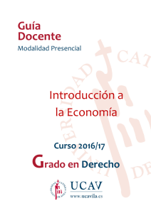 Guía Docente Introducción a la Economía