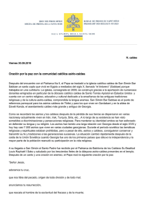 Oración por la paz con la comunidad católica asirio