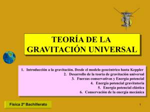 Teoría de gravitación universal