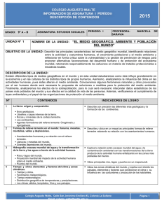 colegio augusto walte información de asignatura i período