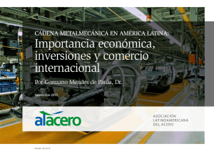 Importancia económica, inversiones y comercio internacional