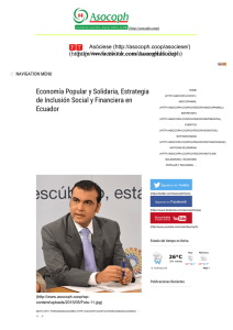 Econom&iacute;a Popular y Solidaria, Estrategia de Inclusi&oacute;n Social