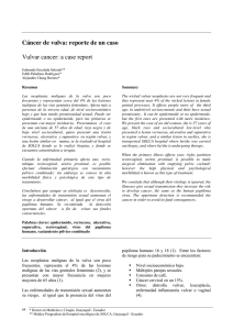 Cáncer de vulva: reporte de un caso Vulvar cancer: a