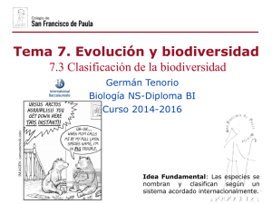 Tema 7. Evolución y biodiversidad