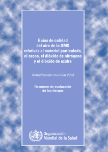 Gu&iacute;as de calidad del aire de la OMS