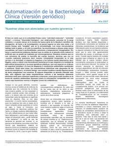Automatización de la Bacteriología Clínica (Versión periódico)