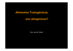 Alimentos Transgénicos, son alergénicos?