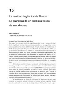 La realidad lingüística de Moxos: La grandeza de un pueblo