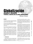 Globalización económica y demografía: Problemas y opciones para