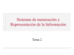 Tema 2: Sistemas de numeración y Representación de la Información