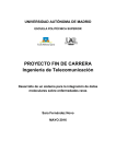 PROYECTO FIN DE CARRERA Ingeniería de Telecomunicación