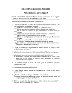 Colección de ejercicios 9no grado Actividades de aprendizaje 1