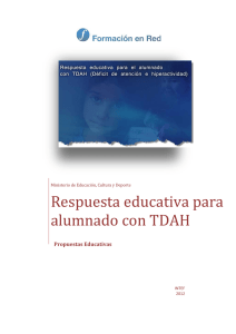Respuesta educativa para el alumnado con TDAH (Déficit de