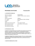 PROGRAMA DE ESTUDIOS Formulario B4