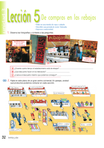 Lección 5De compras en las rebajas