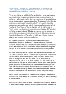 contra la tontuna lingüística, un poco de gramática bien