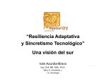 “R ili i Ad t ti “Resiliencia Adaptativa y Sincretismo