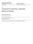 Terciarización económica y desarrollo regional en España