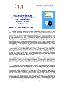 Reseña de Luigi Cancrini: Oceano Borderline