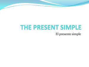 the present simple