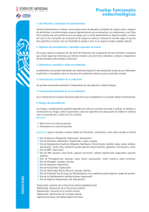 Pruebas funcionales endocrinológicas