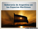 Soberanía de Argentina en los Espacios Marítimos