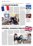 la vida en francés español, euskera e inglés
