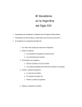 El Socialismo en la Argentina del Siglo XXI