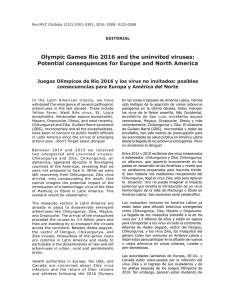 Olympic Games Rio 2016 and the uninvited viruses: Potential