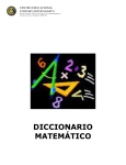 Diccionario Matemático
