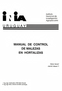 St 21. Manual de control de malezas en hortalizas