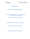 Dra. Ana Echavarria - Informe Final