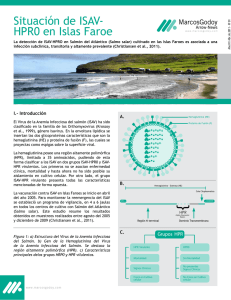 Situaci&oacute;n de ISAV- HPR0 en Islas Faroe