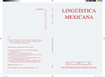 lingüística mexicana - Asociación Mexicana de Lingüística Aplicada