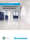 Sistemas de pisos para la industria farmacéutica