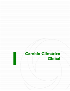 1. Cambio Climático Global