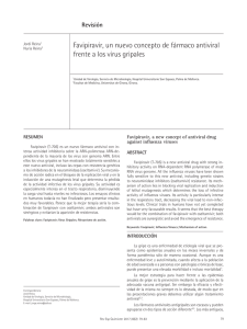 Favipiravir, un nuevo concepto de fármaco antiviral frente a