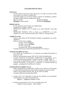 (ANÁLISIS SINTÁCTICO)