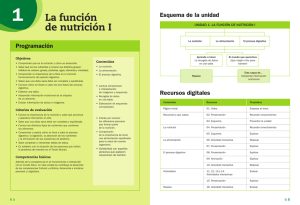 La función de nutrición I